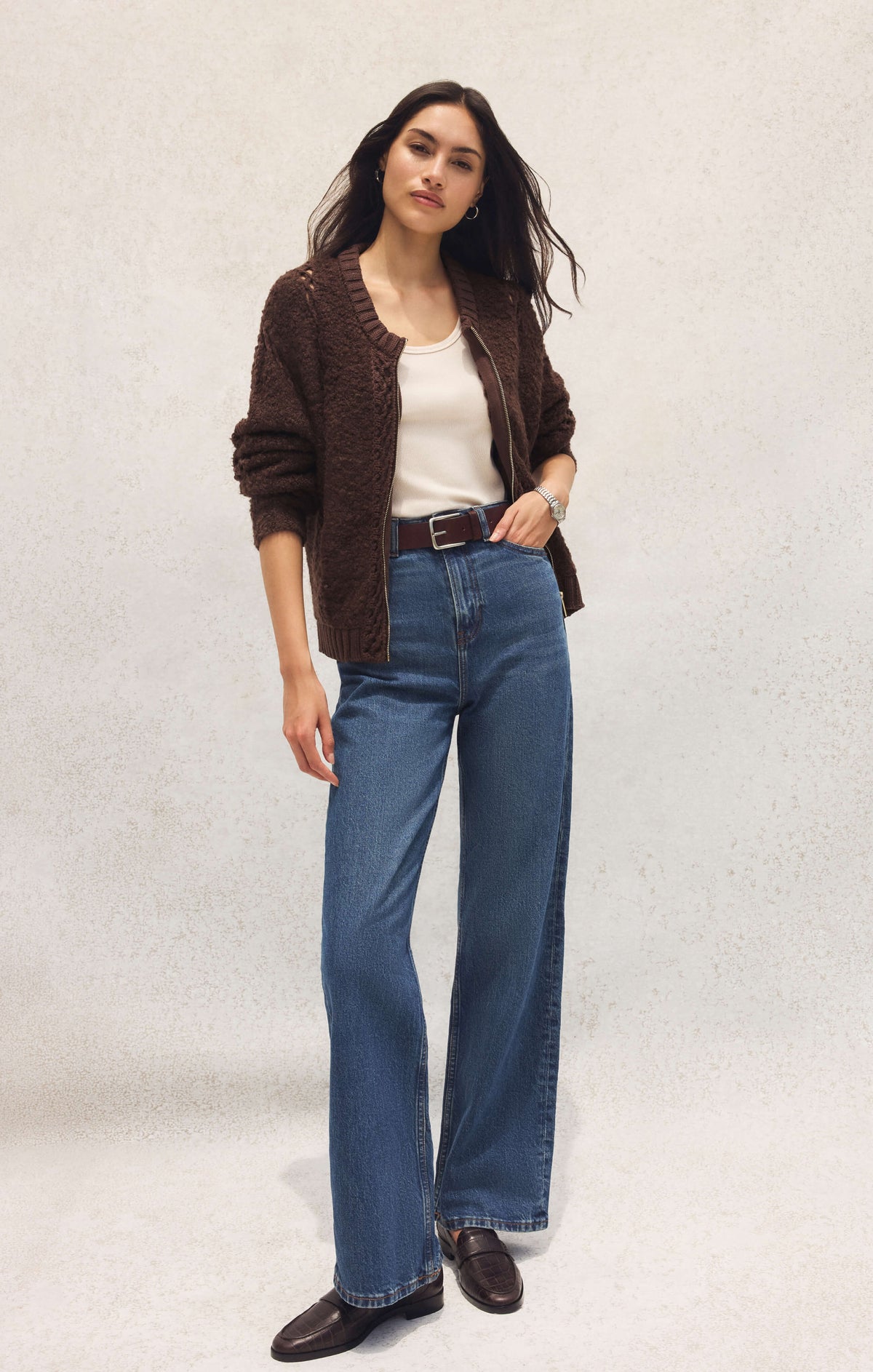 Sundance Zip-Up Sweater Jacket